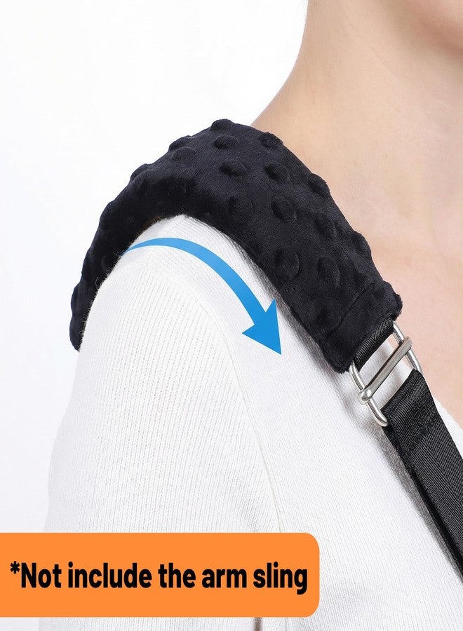 Heclia Hecila Cushioned Arm Sling Padding Slim Slings Pad for Neck Arm Sling Padding Black Arms Slings Strap Cushion Neck Pads Comfort Shoulder Support Elbow Wrist Injury Support Strap Padded Carry Padded Cover - Image 4