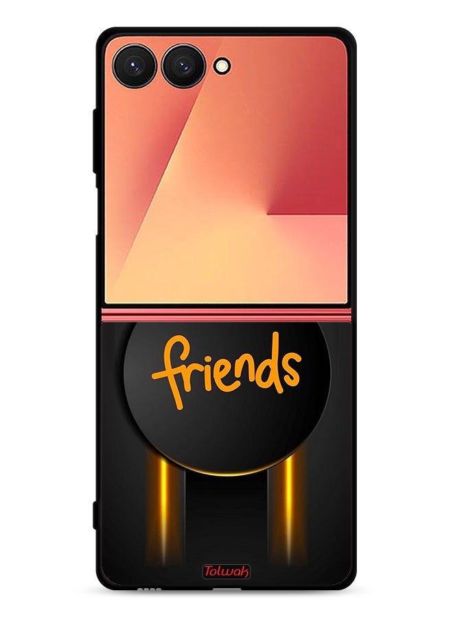Tolwak Samsung Galaxy Z Flip7 Protective Case Cover Friends - Image 1
