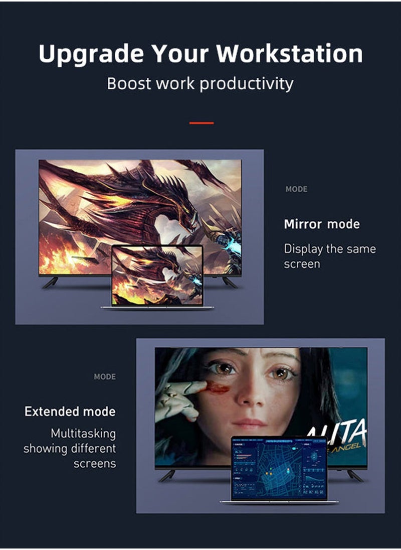 Type C To Dp 1.4 Adapter 6Feet 8K 60Hz With Hdr Usb 3 To Dp 1.4 Cord 32.4Gbps Thunderbolt 3 4 Compatible For Oculus Rift S Macbook Pro Air Xps 15 Surface Pro 1.8M 72Inch