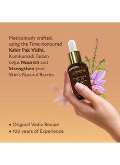 SIDDHAYU Kumkumadi Tailam Skin Glowing Oil With Premium Kashmiri Saffron 28 Plus Herbs For Improving Skin Tone ; Helpful In Reducing Dark Circles & Pigmentation ; Remedy For Acne Pimples 10Ml  - Image 4