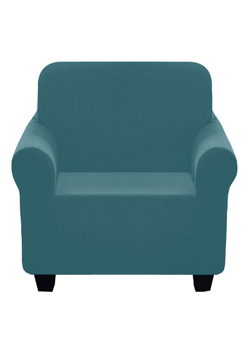 Thick Couch Covers, Sectional Sofa Stretch Slipcover Living Room Dogs Pets, Washable Durable Furniture Protector DARK GREEN (90cm * 140cm)