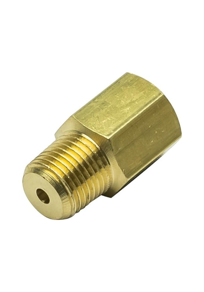 GLOWSHIFT محول خيط حساس عداد غلو شيفت 1/8 BSPT ذكر إلى 1/8-27 NPT أنثى - Image 1