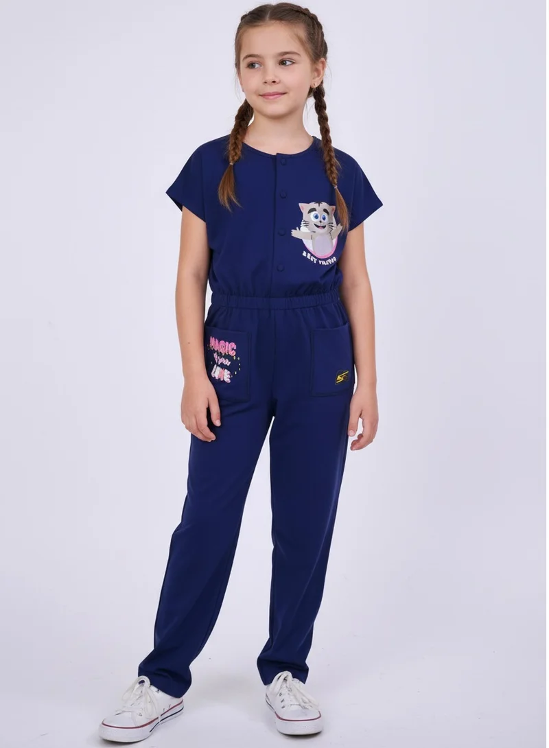 zaitoon Jumpsuit with Veenocat Adventure Palace print