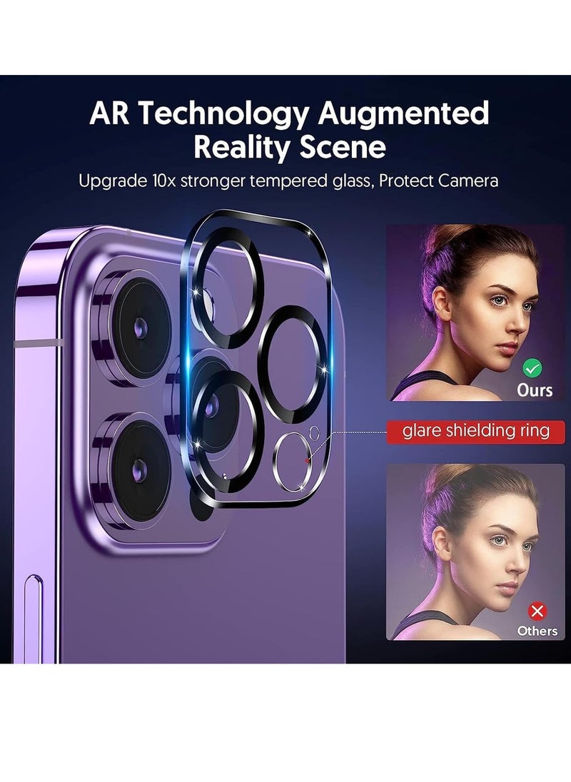 Raxoom [3+3 Pack] for iPhone 15 Pro Max Screen Protector with Camera Lens Protector, 9H Tempered Glass Film, HD Clear Sensitive Full Coverage Protector for iphone 15 Pro Max (iphone 15 Pro Max) - Image 2