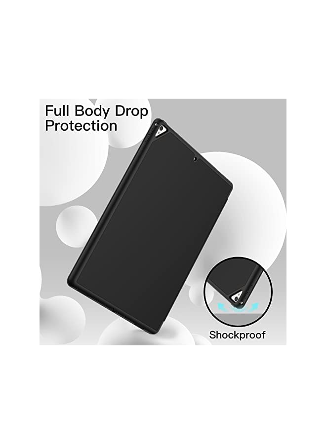 Jetech حافظة لجهاز iPad Pro مقاس 12.9 بوصة (موديل 2015/2017، الجيل الأول/الثاني) مع حامل قلم، غطاء رفيع للكمبيوتر اللوحي مع ظهر ناعم من مادة TPU، خاصية الإيقاظ/النوم التلقائي (أسود) - Image 3