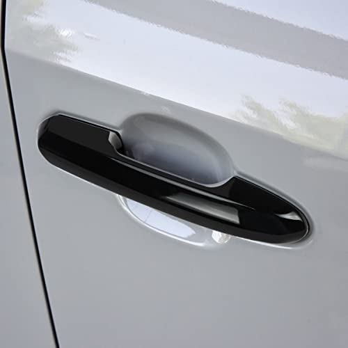 DLOVEG Exterior Door Handle Cover Compatible for 2019-2022 2023 2024 2025 Toyota Rav4 Accessories for Highlander 2024 2023 2022-2020 Handle Protectors with 4 Holes fo Auto Sensors (Glossy Black) - Image 3