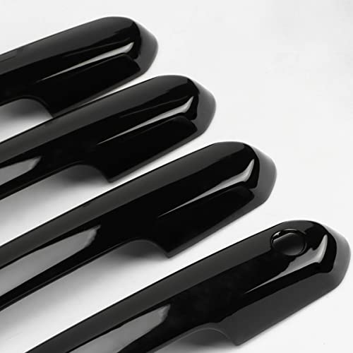 DLOVEG Exterior Door Handle Cover Compatible for 2019-2022 2023 2024 2025 Toyota Rav4 Accessories for Highlander 2024 2023 2022-2020 Handle Protectors with 4 Holes fo Auto Sensors (Glossy Black) - Image 5