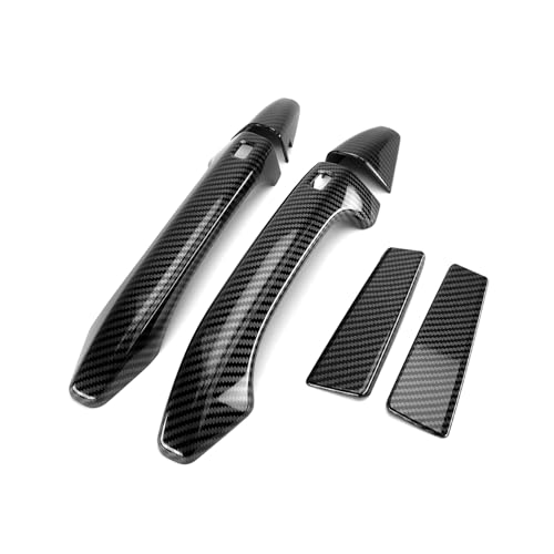 JUIVEEL ABS Car Exterior Door Handle Cover Set Outside Door Handle Cover Compatible with Kia K4 20252026 Accessories Carbon Fiber Style - Image 3