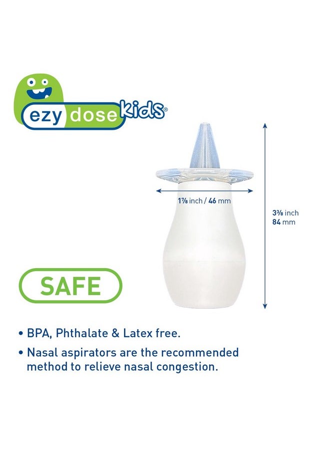 Ezy Dose Ezy Dose Kids Nasal Aspirator with Soft Tip, Sinus Relief and Mucus Sucker for Baby and Toddler, Nose-Pals, Convenient and Easy to Use, Gentle Removal, BPA Free  - Image 2