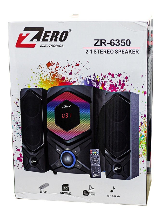 Zero - Subwoofer with Bluetooth - Memory Card port - USB port And Remote Model ZR-6350 - Image 1