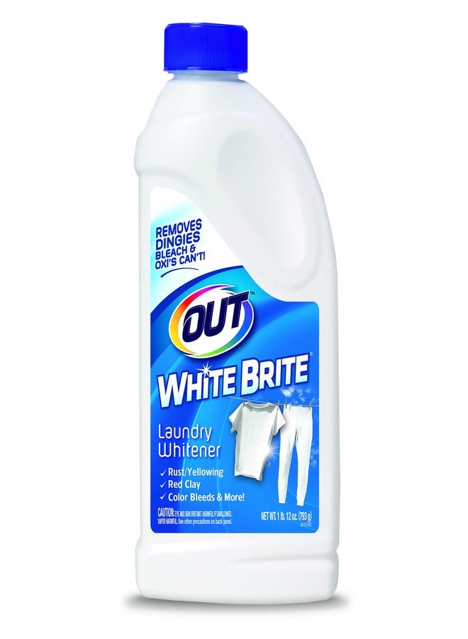 OUT White Brite Laundry Whitener Powder, Stain Remover Detergent Booster for Clothes, Removes Red Clay and Rust Stains on White Clothing and Uniforms - Image 1