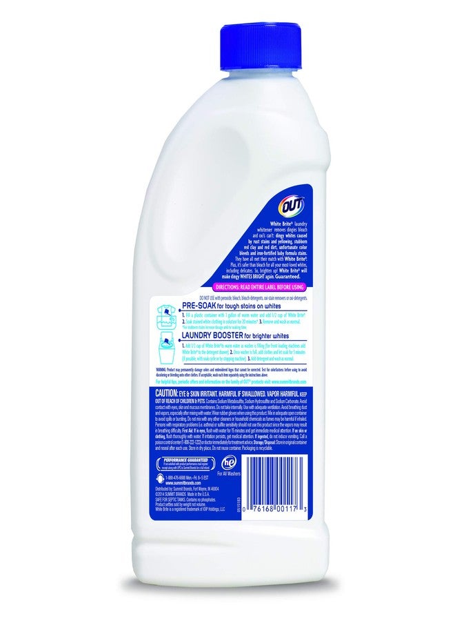 OUT White Brite Laundry Whitener Powder, Stain Remover Detergent Booster for Clothes, Removes Red Clay and Rust Stains on White Clothing and Uniforms - Image 2