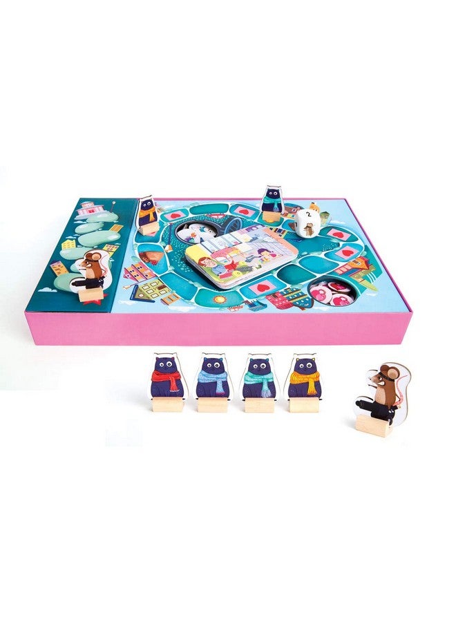 Chalk and Chuckles Kid Caring Cats Kindness Around Town, Board Game, Ages 6-12 Years Old, Family Game, Fun With Values And Learning - Multi Color - Image 2