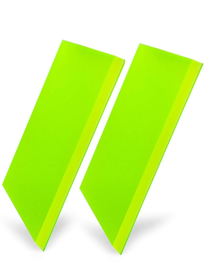 CARTINTS 2pack Squeegee Blades Replacement Rubber Squeegee, 5.1x 2 inch, for Cleaning Glass, Shower Door and Car Windows and Screen Printing,Green - Image 1