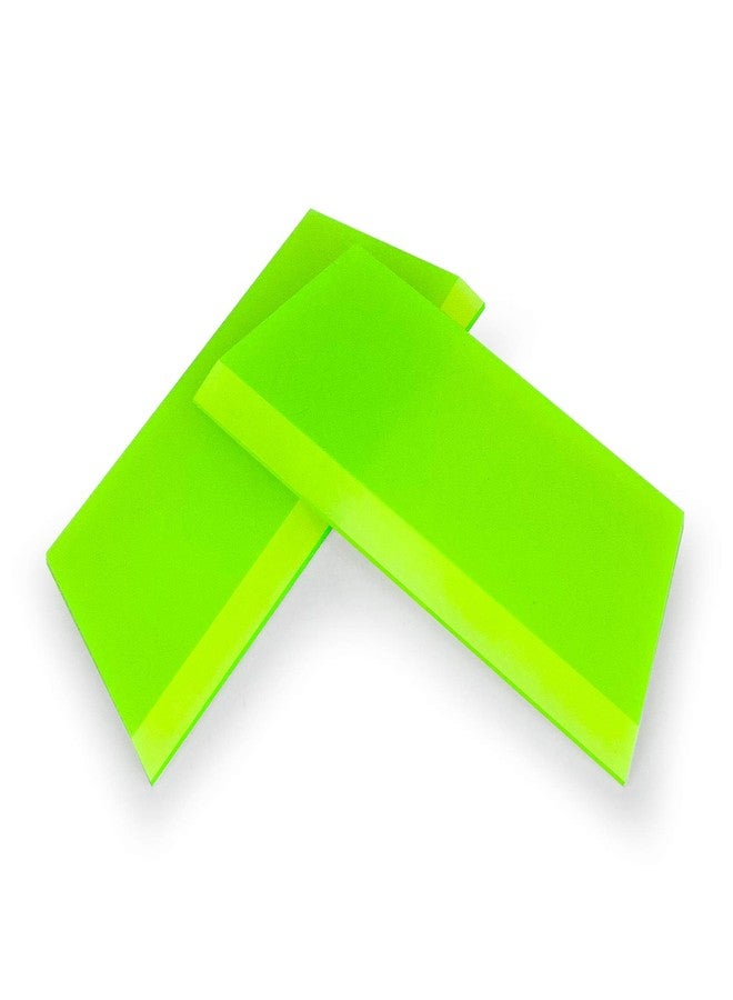 CARTINTS 2pack Squeegee Blades Replacement Rubber Squeegee, 5.1x 2 inch, for Cleaning Glass, Shower Door and Car Windows and Screen Printing,Green - Image 2
