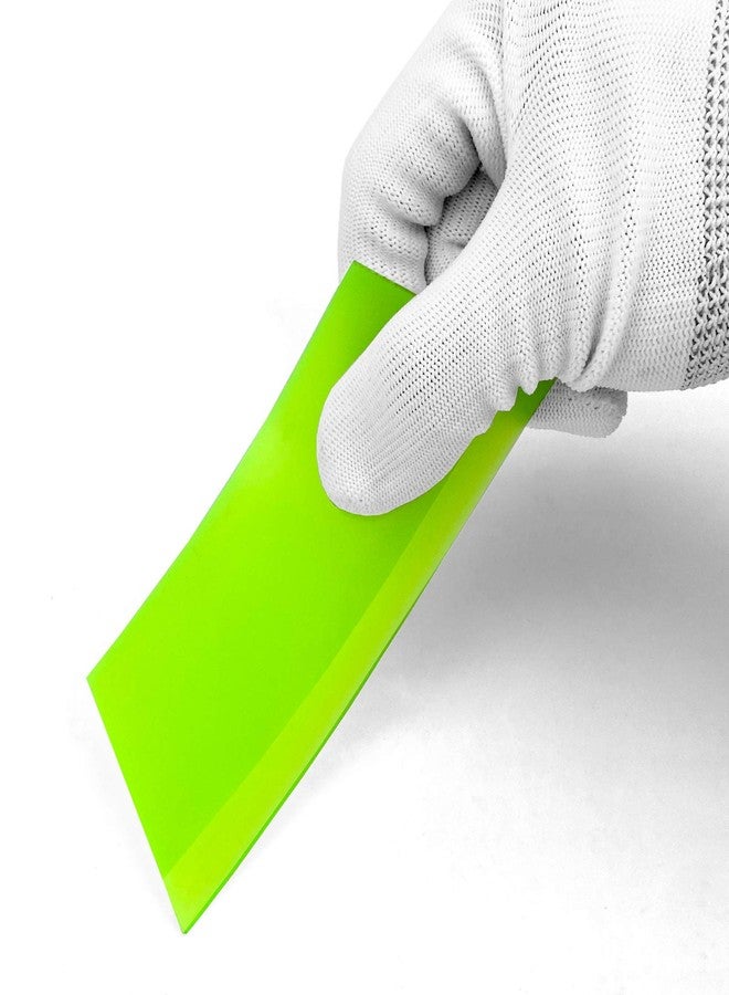 CARTINTS 2pack Squeegee Blades Replacement Rubber Squeegee, 5.1x 2 inch, for Cleaning Glass, Shower Door and Car Windows and Screen Printing,Green - Image 4