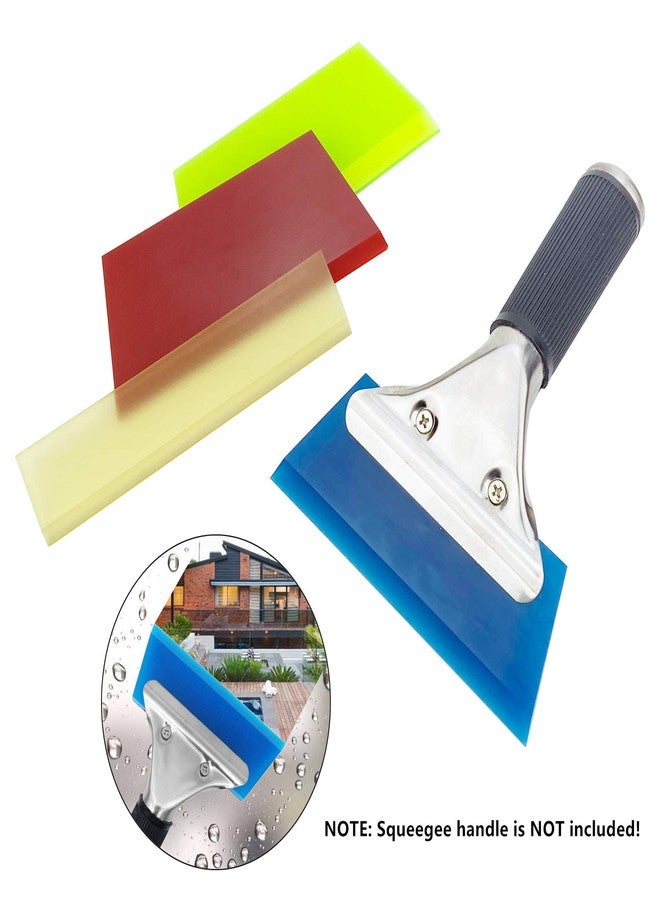 CARTINTS 2pack Squeegee Blades Replacement Rubber Squeegee, 5.1x 2 inch, for Cleaning Glass, Shower Door and Car Windows and Screen Printing,Green - Image 5