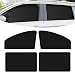 Merdege Pack of 4 Car Window Shade Front Rear Side Window Protectors 1299x189x2441 In315x189 in Car Curtains Universal for Most Cars Black - Image 2
