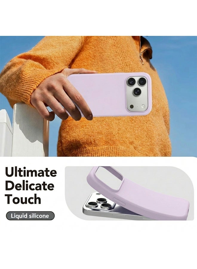 Mobcos iPhone 17 Pro Purple Elite Logo Premium Silicone Magnetic Wireless Charging Case for iPhone | Silky Soft Touch | Military-Grade Shockproof Protection | Strong Magnetic Compatibility | Luxury Slim Cover - Image 3