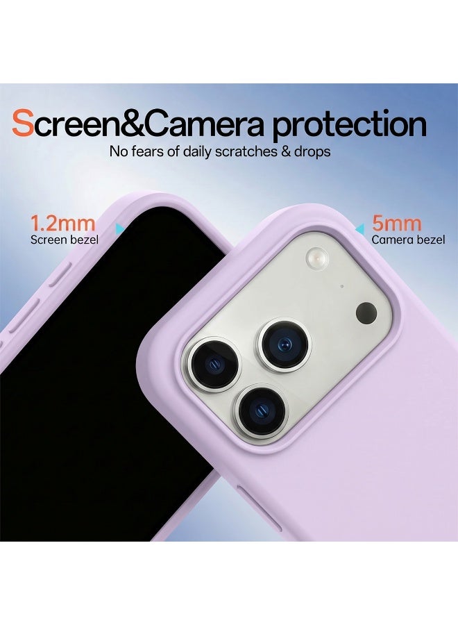 Mobcos iPhone 17 Pro Purple Elite Logo Premium Silicone Magnetic Wireless Charging Case for iPhone | Silky Soft Touch | Military-Grade Shockproof Protection | Strong Magnetic Compatibility | Luxury Slim Cover - Image 2