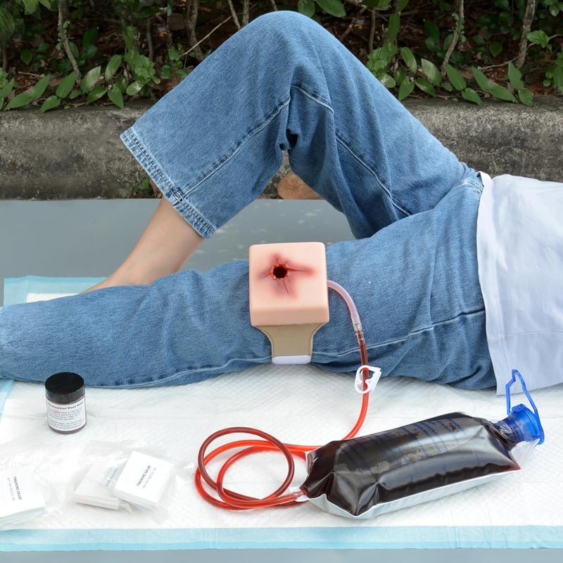 MedEduQuest Wearable Wound Packing Task Training Kit Bleeding Control Trainer for Military First Aid Training Medical Education - Image 5