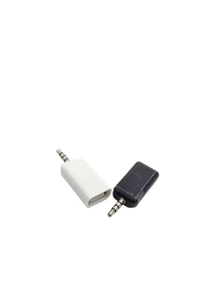 ماركة غير محددة Aux إلى USB سيارة Aux محول الصوت التوصيل U القرص USB الأم إلى 3.5 سيارة Mp3 محول - اللون: أسود - الطول: 3.5 إلى USB الأم  - Image 4