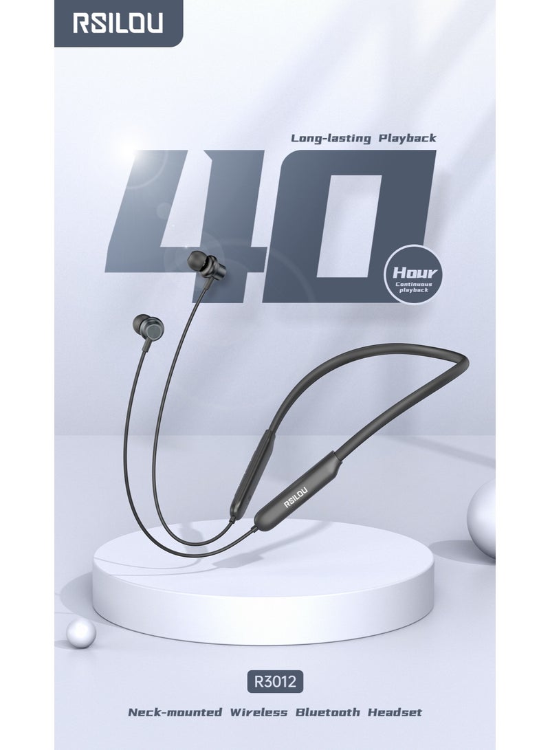 rsilou RSILOU  Neck-Mounted Wireless Bluetooth Headset - Image 2