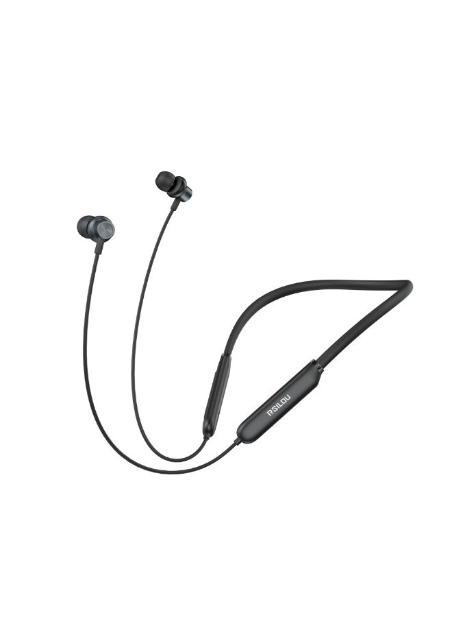 RSILOU-R3012 Neckband Wireless Bluetooth Headset | Long Battery Life | Lightweight & Comfortable In-Ear Headphones with Built-in Mic | Compatible with iPhone, Samsung, Huawei & More - Image 2