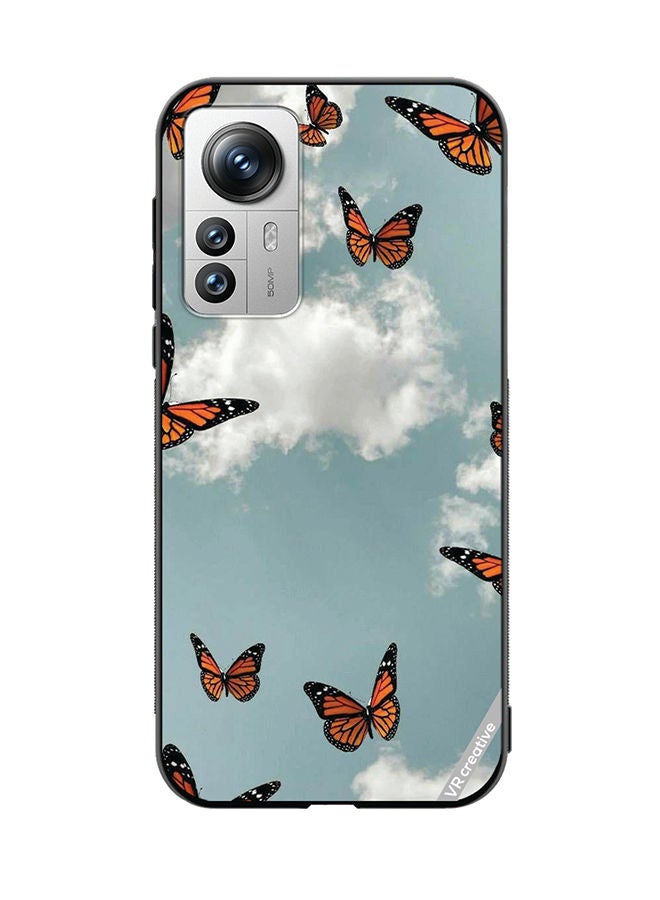 VR CREATIVE Protective Case Cover For Xiaomi 12X Butterfly Design Multicolour - Image 1