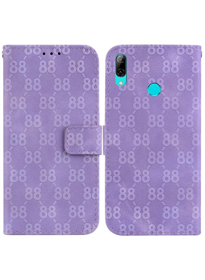 زبون جراب لهاتف Huawei P smart 2019 /Honor 10 Lite جراب هاتف جلدي مزدوج منقوش على شكل 8 - Image 1