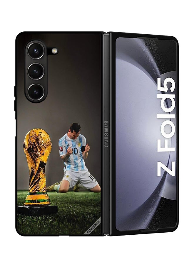 Covernex Protective Case Cover For Samsung Galaxy Z Fold 5 Leo Messi & Fifa Trophy - Image 1