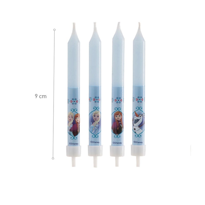 dekora Set of 3D Frozen for Children's Cakes-8 Decorative Birthday Candle, Wax, Multicoloured, Standard Size - Image 2