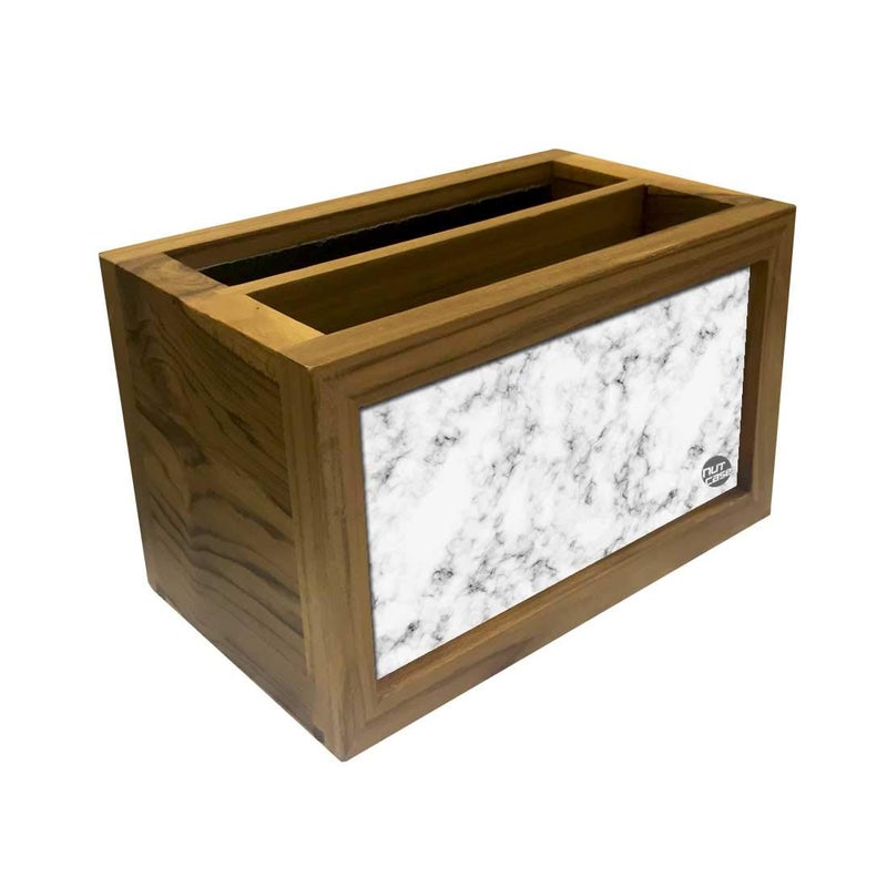 Nutcase Designer Teak Wood TV Remote Stand For Home Remote Holders Organizer Caddy for TV/AC Remotes Control -Multipurpose Desk Organiser-6�x4�x4� - PINK CLOUDS - Image 3