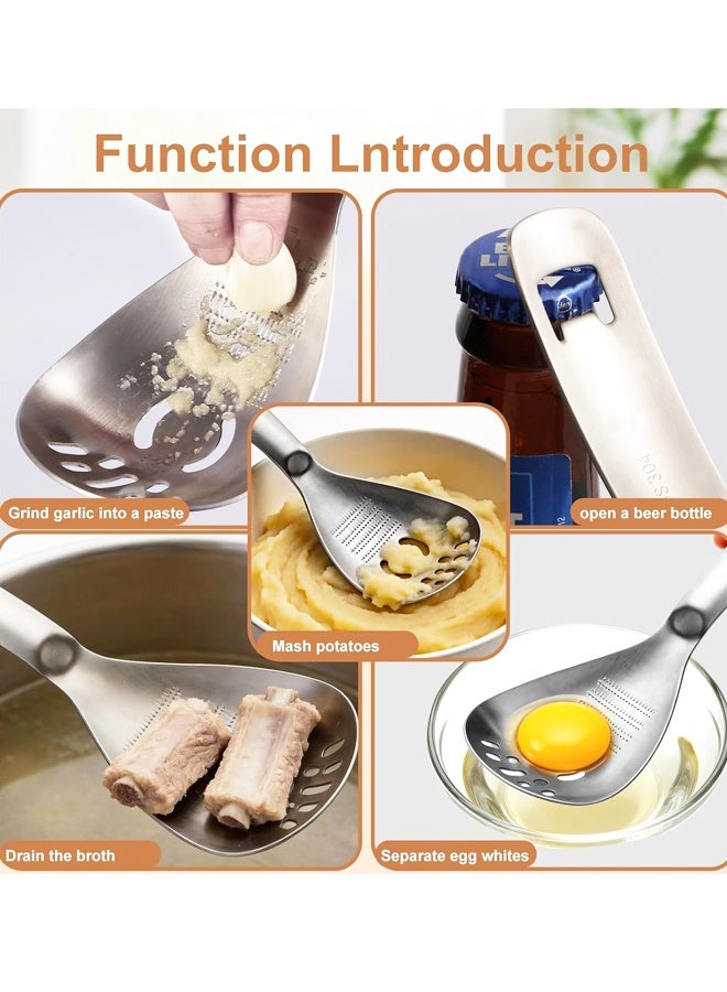 5 In 1 304 Stainless Steel Multifunction Cooking Spoon - Image 4