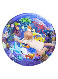 QSHOP Large Size Tummy Time Water Mat (100 x 100 cm), Premium Activity Center to Enhance Baby Toys and Sensory Toys, Baby Play Mat, Visual Stimulation Gift for Boys and Girls  - Image 2
