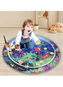 QSHOP Large Size Tummy Time Water Mat (100 x 100 cm), Premium Activity Center to Enhance Baby Toys and Sensory Toys, Baby Play Mat, Visual Stimulation Gift for Boys and Girls  - Image 3