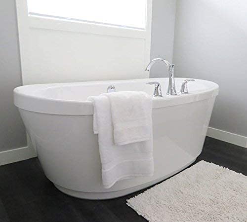 TRIPURARI 100% Cotton Large Full Size White Bath Towels for Hotel and Spa, Super Soft Absorbent Antibacterial, 400 GSM, Full Large Size-56 inch x 28 inch or 142 cm x 71 cm - Image 2