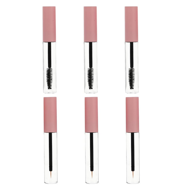 FOMIYES FOMIYES 6pcs 5ML Empty Mascara Tube Eyeliner Lip Gloss Tubes Black Eyelash Cream Container Bottle for Castor Oil DIY Cosmetics 