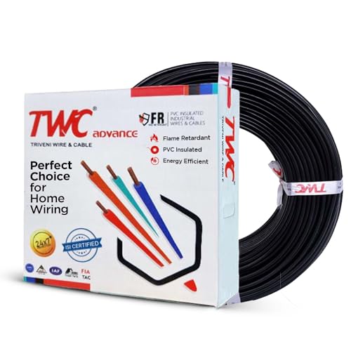 TWC Advance Green 1 SQMM 45 METER | Copper Wire | HRFR (Heat Resistant Flame Retardant) Lead-Free Cable | Low Smoke Halogen-Free Wire for Home & Industrial Electrical Wiring - Image 1