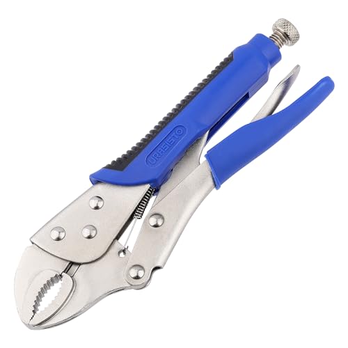 URASISTO 10-Inch Locking Pliers, Premium Alloy Steel Construction, Curved Jaw Locking Pliers with Wire Cutter, Quick Release, Fit for Clamping Twisting Welding - Image 1