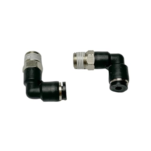 VETLEY Pneumatic Elbow Push to Connect Fitting 18 Inch Tube OD x 18 NPT Male Thread90 Degree Elbow Pneumatic Tube Connector PL18N1Pack of 10 - Image 3