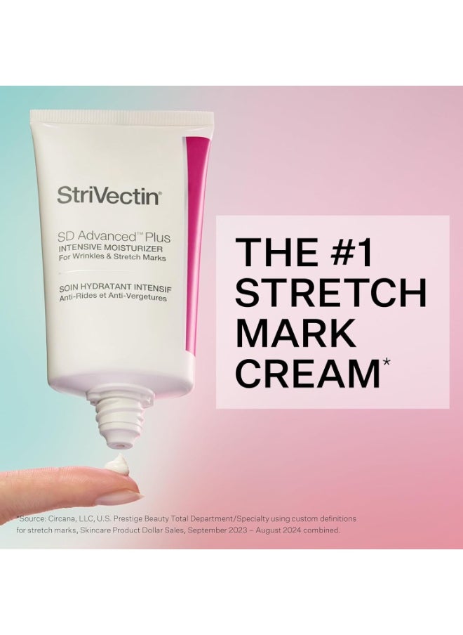 StriVectin SD Advanced™ Plus Intensive Moisturizer for Wrinkles & Stretchmarks, For Face & Body, Collagen Boosting with Peptides & Hyaluronic Acid Size: 2 Ounce (Pack of 1)