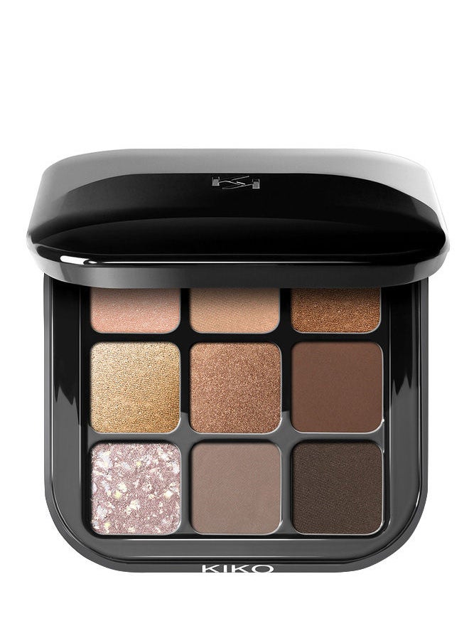 KIKO MILANO Glamour Multi Finish Eyeshadow Palette 01 Universal Nudes  - Image 1