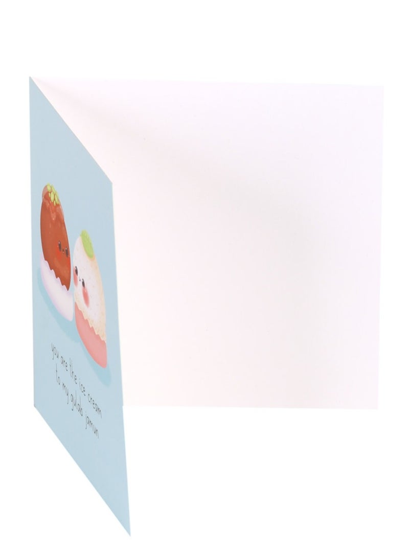 Peacock Supplies Food Couples Greeting Card Gulab Jamun & Ice Cream - Image 5