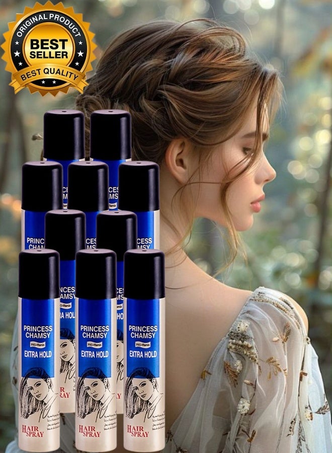 PRINCESS CHAMSY 10 Pieces Extra Hold Hair Spray 300ML - Image 1