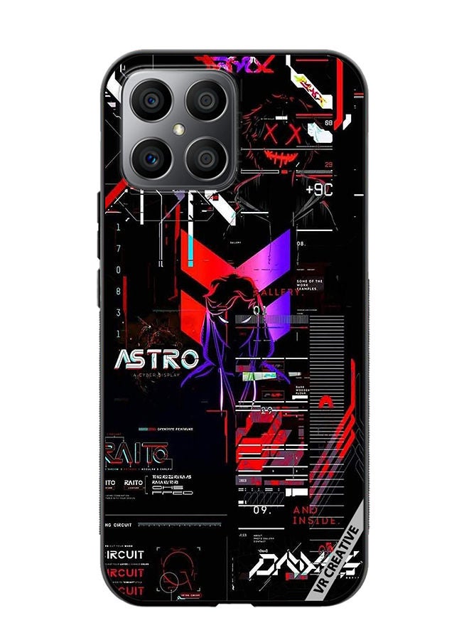 Protective Case Cover For Honor X8 Astro Design Multicolour
