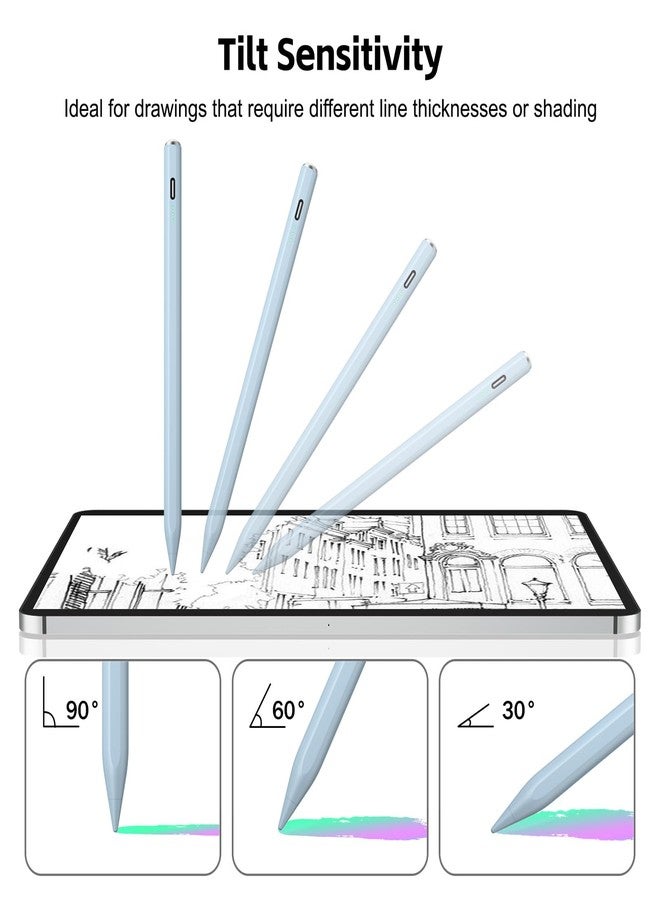 Aspaper Stylus Pen for iPad with 13mins Fast Charge,Tilt Sensitive Palm Rejection Pencil for 2018-2024 iPad Pro 11/13 M4, iPad Air 11/13 M2, iPad Pro 11/12.9, iPad 10/9/8/7/6,iPad Air 5/4/3,iPad Mini 7/6/5 - Image 5
