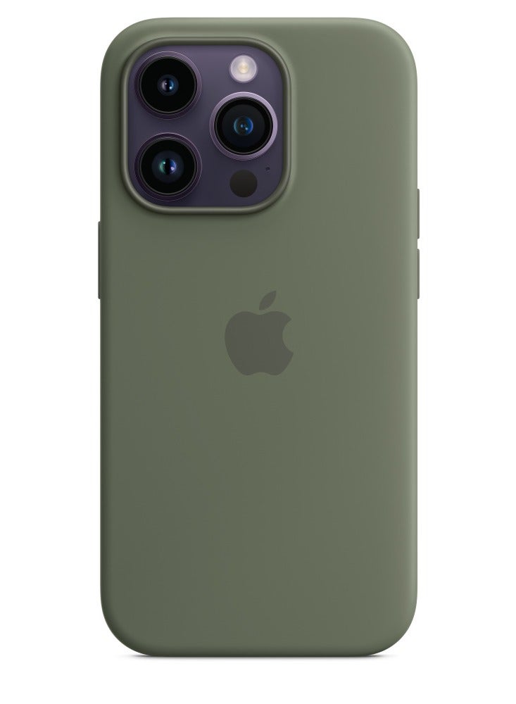 AROAQ Iphone Silicone Magnetic Case, Durable Silicone Case With Magsafe, Comfortable Soft Iphone Protection Case For Iphone 15 Pro Max, 15 Plus, Pro, ( Olive Color ) - Image 1