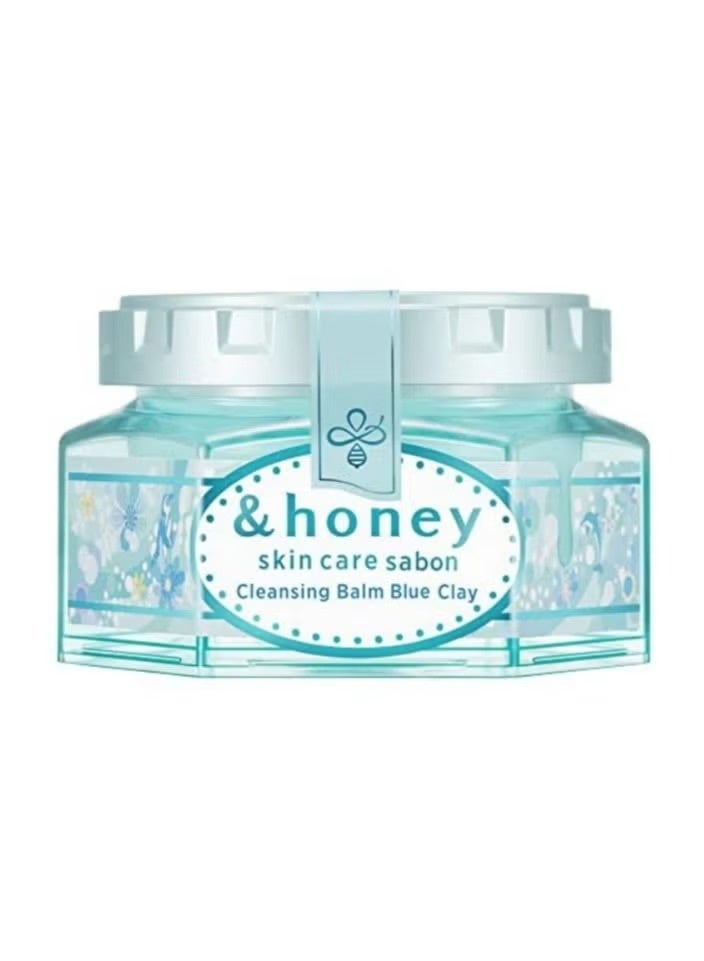&Honey Cleansing Balm Blue Clay 90g – Original Made in Japan Gentle Detox & Makeup Remover - Image 1
