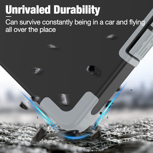 Sooez Toughest Clipboard with Storage Internal Pen Pouch Included Letter A4 Size Shockproof Heavy Duty Plastic Clip Boards 85x11 High Capacity Clipboards Box Case for Contractor Trucker Driver - Image 3